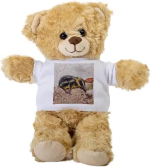 Endemic Tailless Tenrec Madagascar Wildlife Teddy Bear, Gift Stuffed Animal, Plush Teddy Bear with Tee, Gift for Her, Birthday Basket