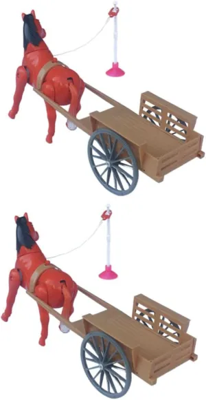 ERINGOGO Horse Carriage Toys for Pcs Electric Horse Toy Educational Plaything for Boys Girls Random Color