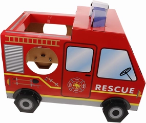 ERINGOGO Boys and Girls Mini Fire Truck Toy Preschool Toys Wearable Cardboard Costume