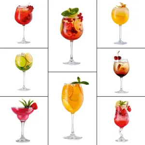 Eurographics Deko Set Plastic Magnets Tasty Cocktails, 20.5 x 11.5 x 1.8 cm