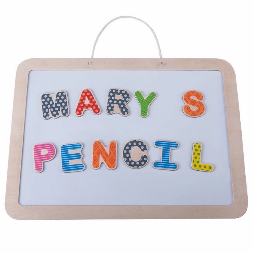EverEarth Puzzle Alphabet & Magnetic Drawing Board Wooden