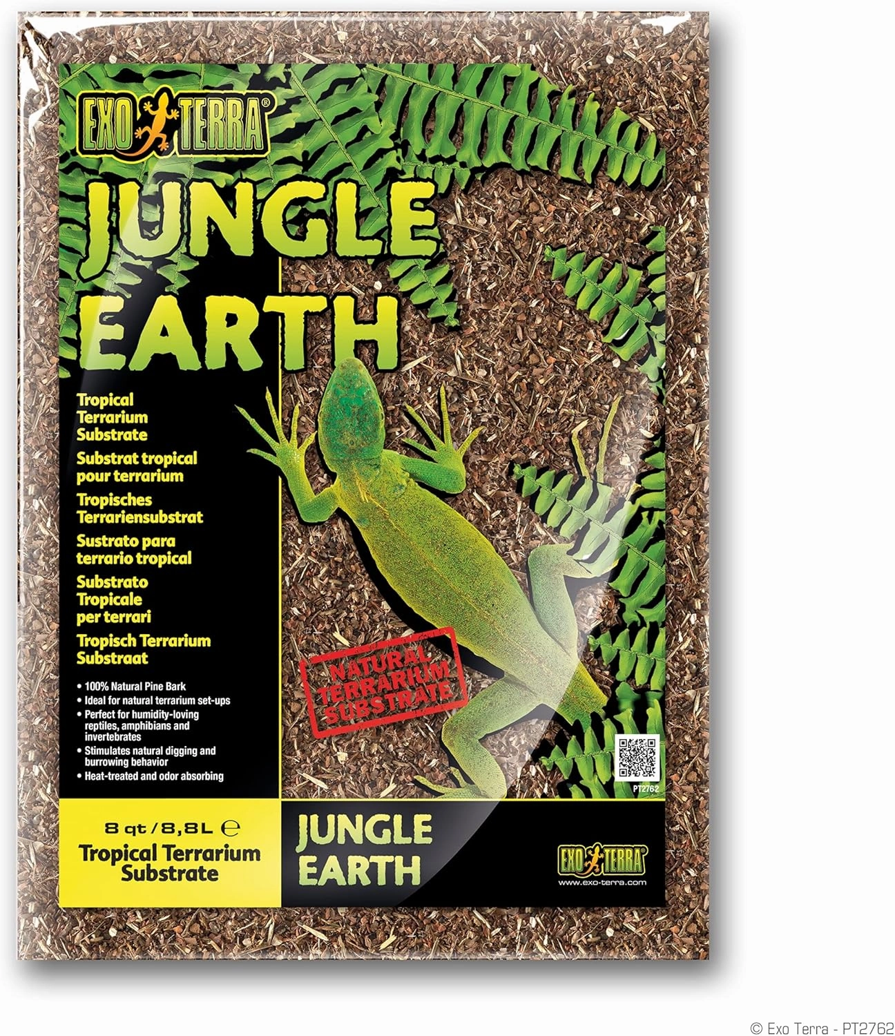 Exo Terra Jungle Earth, Tropical Terrarium Substrate, 8 Quarts, PT2762