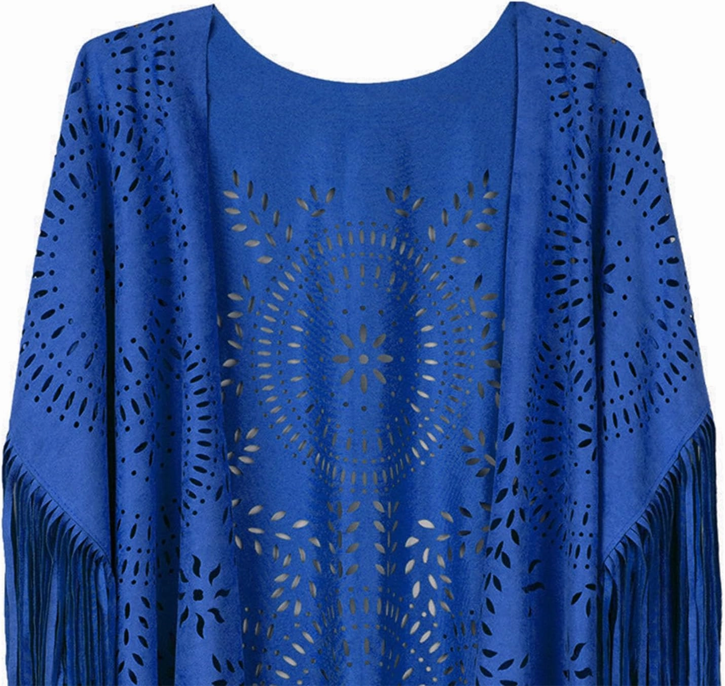 Faux Suede Fringe Lace Shawls and Wraps with Tassel for Women Evening Dresses Western Triangle Stoles Cover Up Wrap