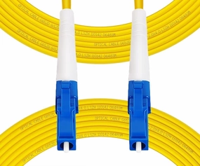 Fibergaga-1M(3ft) OS2 LC to LC Fiber Patch Cable Single Mode, Simplex, Length Option: 0.5M(1.6ft)-100m(328ft) 9/125µm 2.0mm Diameter Fiber Optic Cable Cord LSZH, OS1/OS2 Compatible - 5 Pack