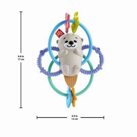 Fisher Price Baby Rattle Twist & Teeth - Otter