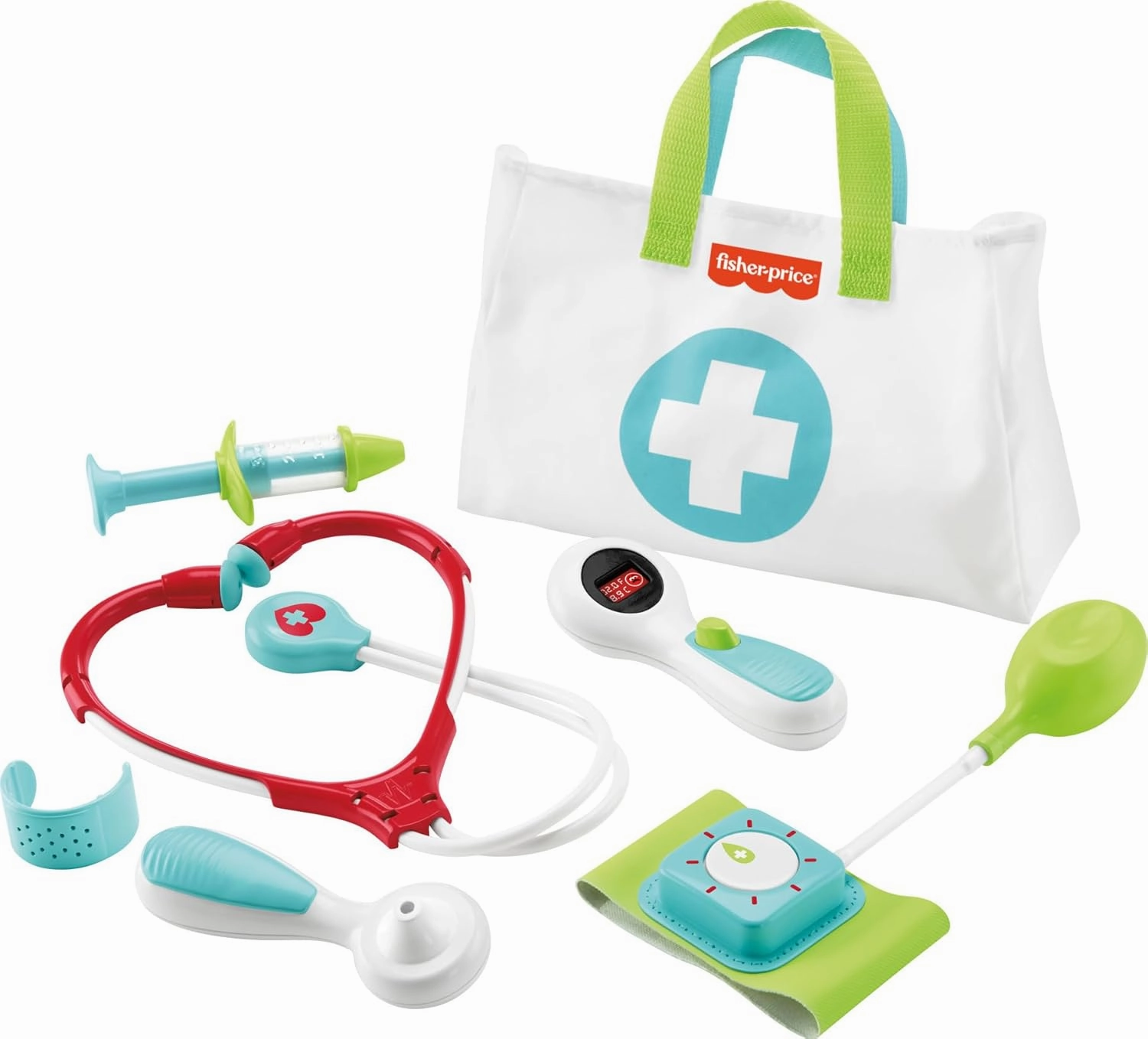 Fisher-Price Doctor Playset Medical Kit 7-Piece Toy for Dress Up and Preschool Pretend Play Ages 3  Years