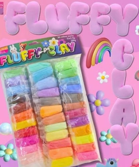 Fluffy Air Dry Clay 36 colours