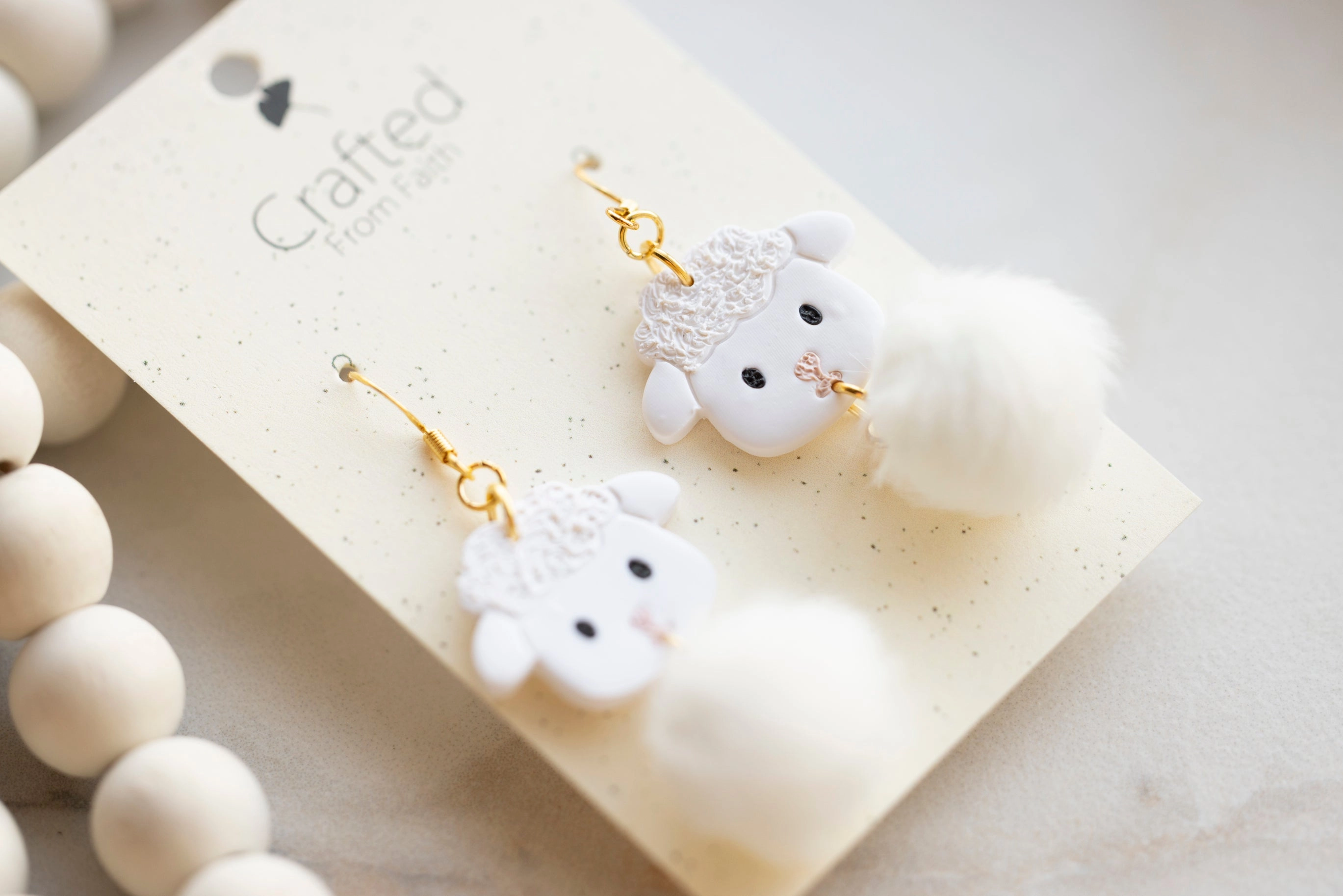 Fluffy Lamb Dangles
