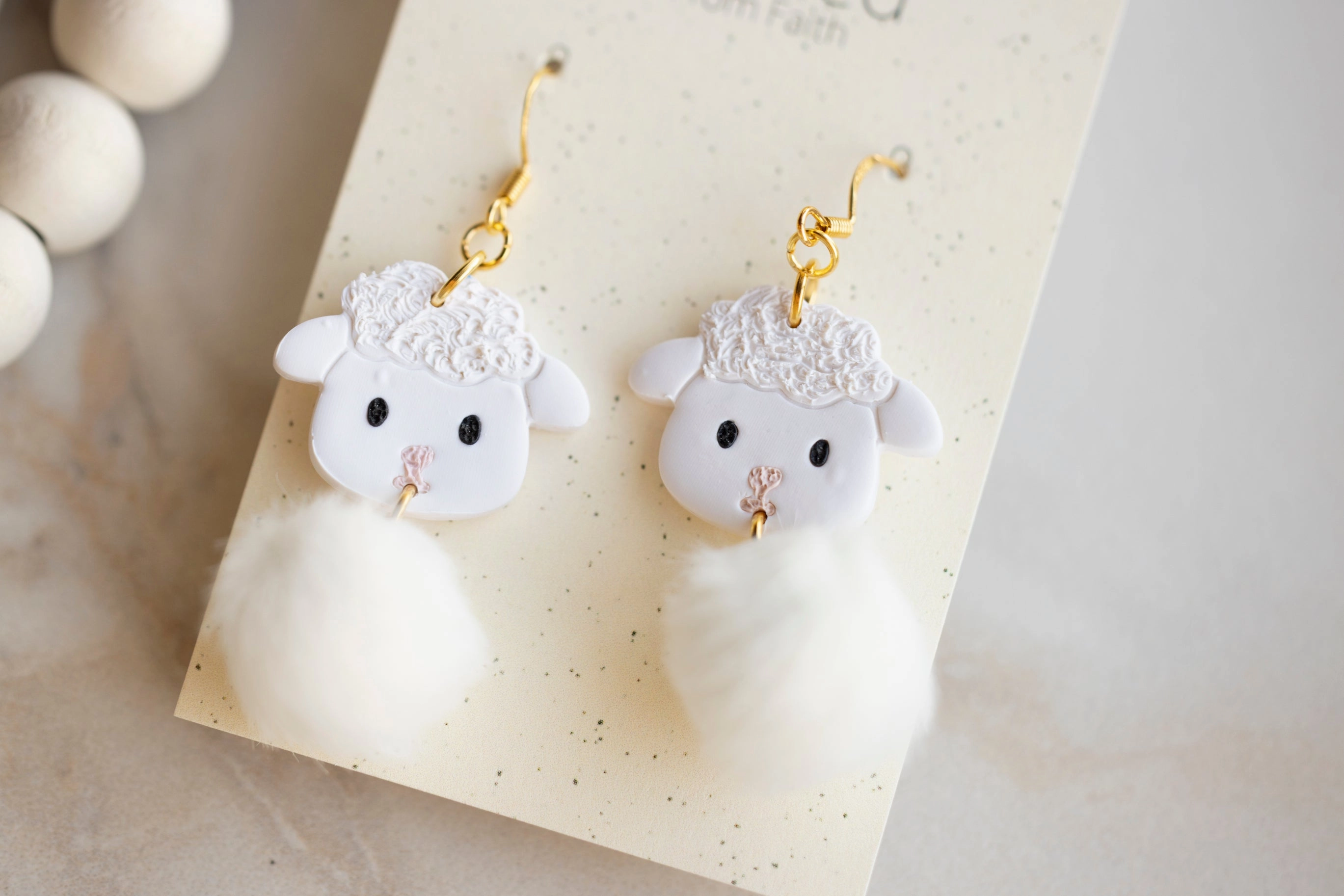 Fluffy Lamb Dangles