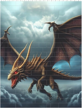 Flying Dragon Building Block Puzzle Personalized Building Bricks for Adults Block Puzzle Building DIY Brick Block Puzzles Valentine's Day Gifts for Home Decor Brick Puzzle