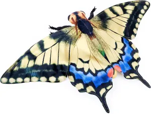 FRANKIEZHOU Realistic Swallowtail Butterfly Stuffed Animal-Yellow 15 Inch,Beautiful Moth Plush Toy