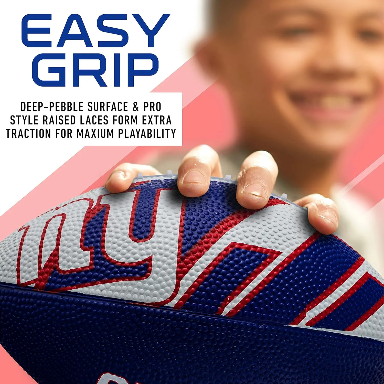 Franklin Sports NFL Team Footballs - Rubber Youth Mini Footballs for All NFL Teams - Kids Junior 8.5" Football - Official NFL Licensed Footballs