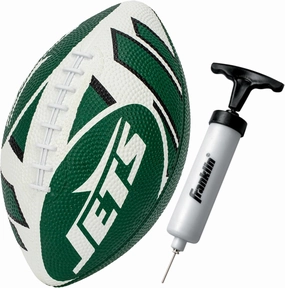 Franklin Sports NFL Team Footballs - Rubber Youth Mini Footballs for All NFL Teams - Kids Junior 8.5" Football - Official NFL Licensed Footballs