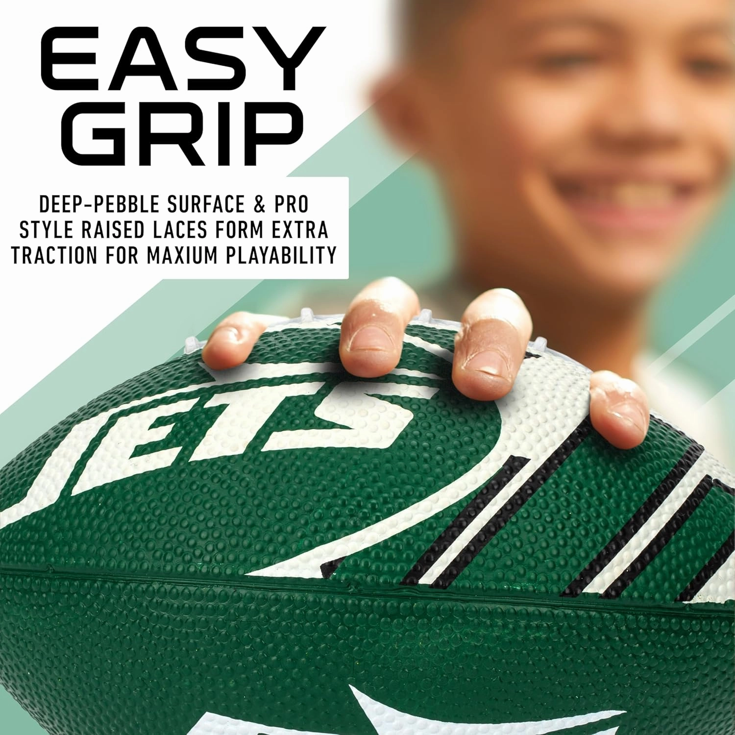 Franklin Sports NFL Team Footballs - Rubber Youth Mini Footballs for All NFL Teams - Kids Junior 8.5" Football - Official NFL Licensed Footballs