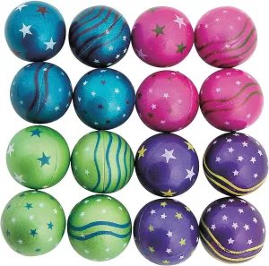 Fun Express Jumbo Metallic Star Handballs Set – Vibrant Metallic Colors – Ideal for Outdoor & Indoor Play Great for Active Fun Parties Team Games School Activities & Gatherings – 24 Pieces