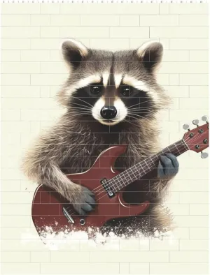 Funny Raccoon Building Block Puzzle Personalized Building Bricks for Adults Square Shaped Block Puzzle Building Brick Block Puzzles Valentine's Day Gifts for Home Decor Brick Puzzle
