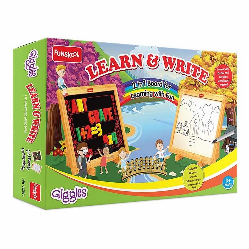 Funskool Giggles Learn & Write 2 in 1 Magnetic & Writing Board