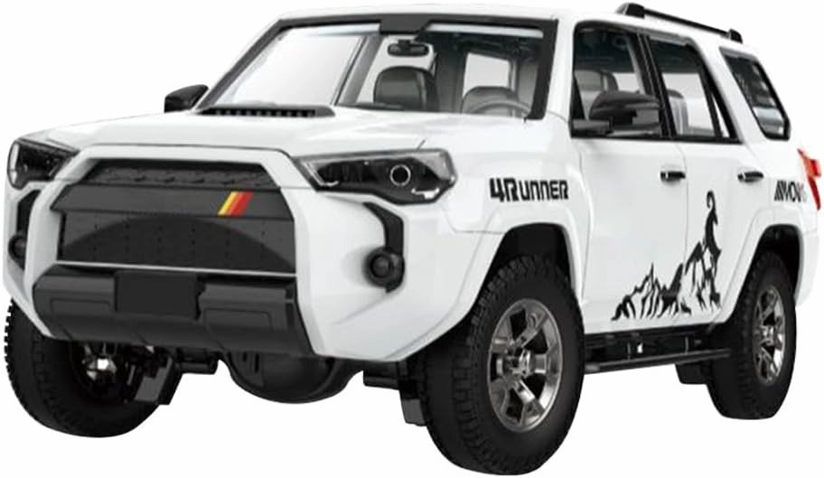 FunXylophy RC Off-Road Car, HG-52 1:18 Scale 2.4GHz Electric Brushed 4WD RC Off-Road Truck Model, Creative Car Gifts for Adults (Standard RTR Version/White)