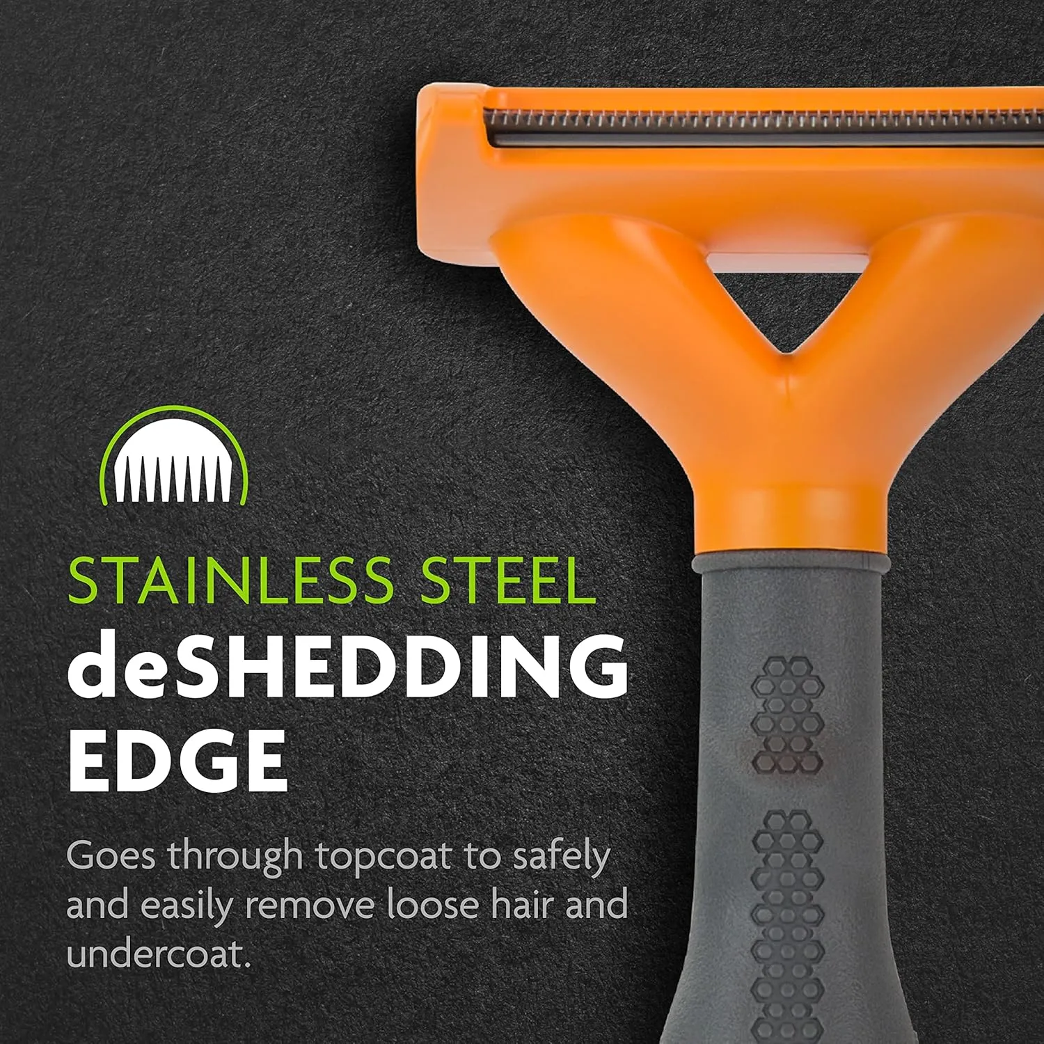 FURminator Medium Dog Undercoat deShedding Tool, Short Hair, Reduces Loose Hair from Shedding