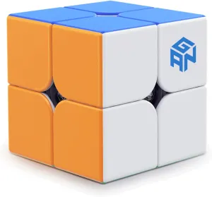 GAN 251 V2, 2x2 Speed Cube Gans Mini Cube Puzzle Toy 2x2x2 Magic Cube 51mm Toy for Beginner (Stickerless)