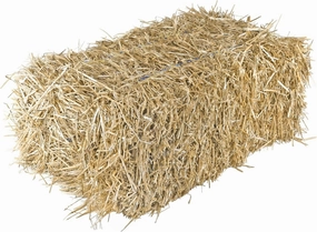 Garden Elements Straw Bale by Shady Creek Farm, Multi-Use for Farm & Home, Medium Straw Bale, 22"