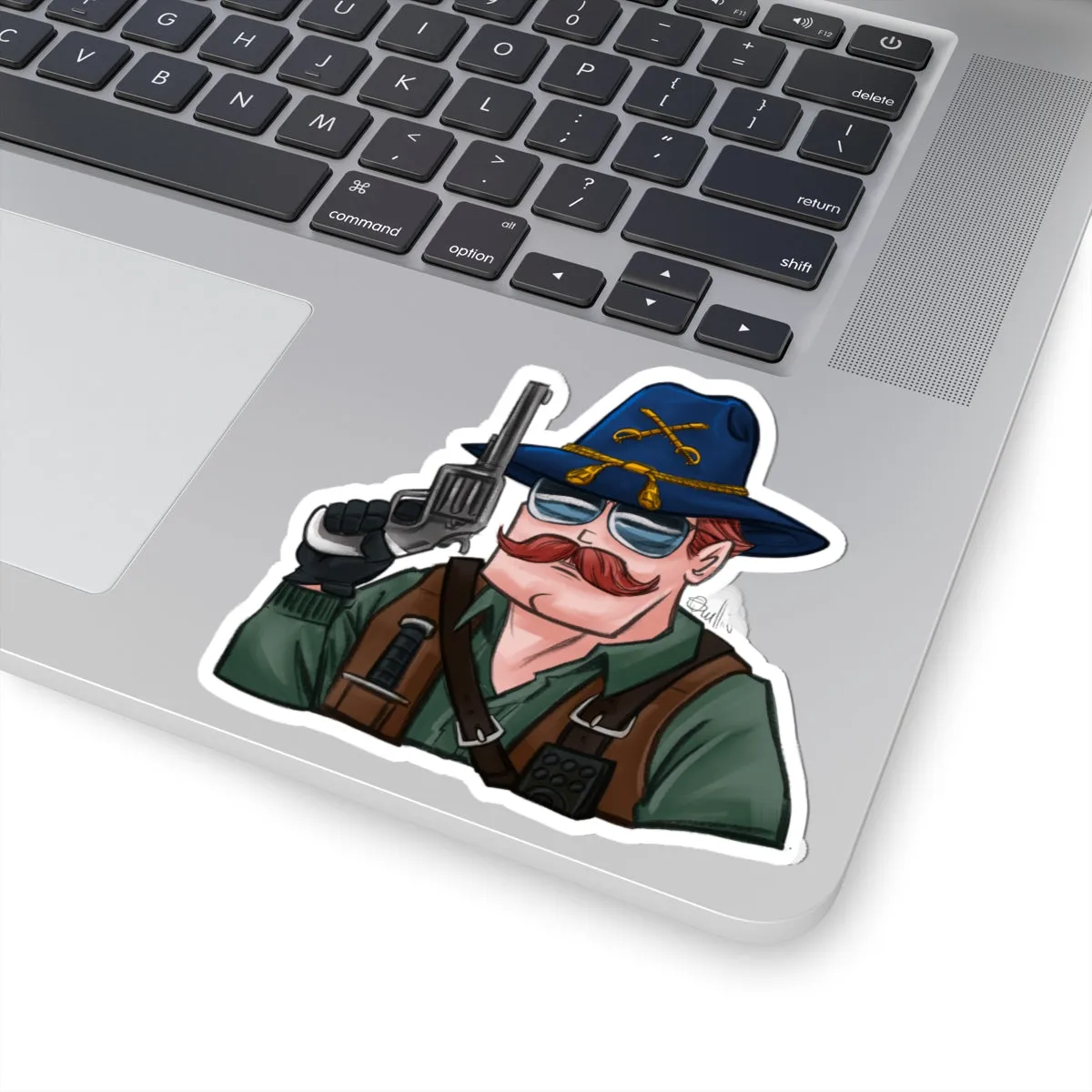 GI-Joe Wild Bill Kiss-Cut Sticker
