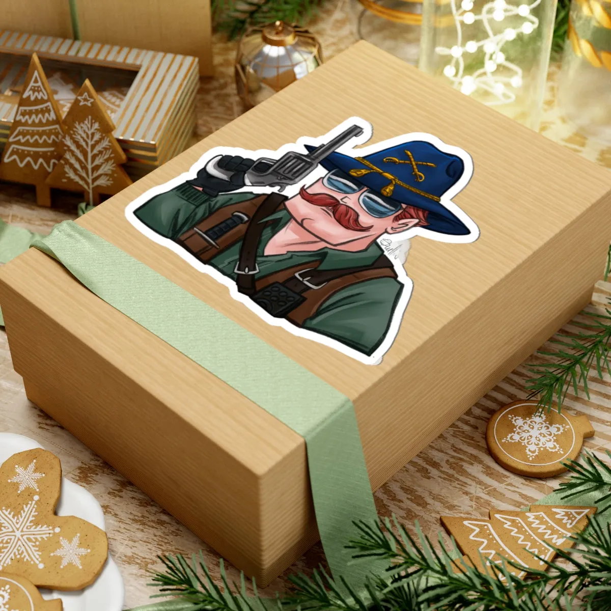 GI-Joe Wild Bill Kiss-Cut Sticker