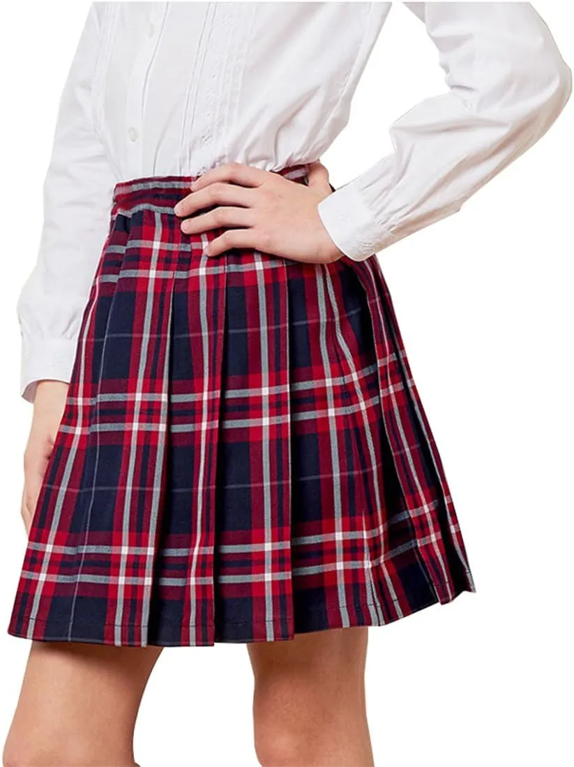 Girls Plaid Pleated School Uniform Skirts Women Short Mini Cosplay Costumes