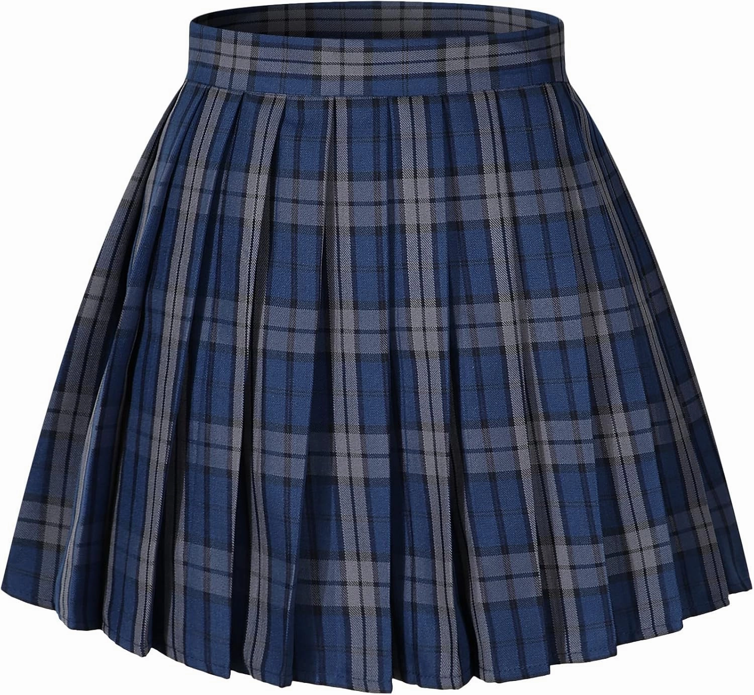 Girls Plaid Pleated School Uniform Skirts Women Short Mini Cosplay Costumes