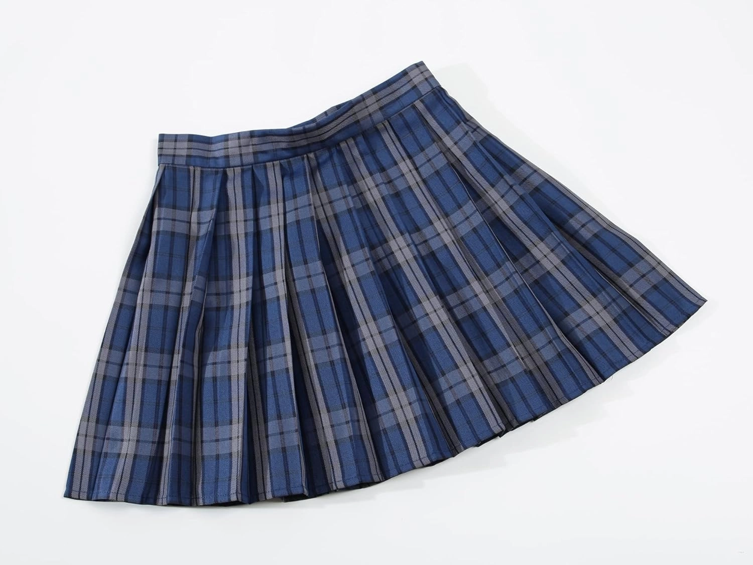 Girls Plaid Pleated School Uniform Skirts Women Short Mini Cosplay Costumes