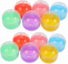 GLEAVI 50pcs Openable Plastic Capsules for Toys Gumball Machine Capsules Surprise Prize Containers for Boys and Girls Party Favors Home Decor