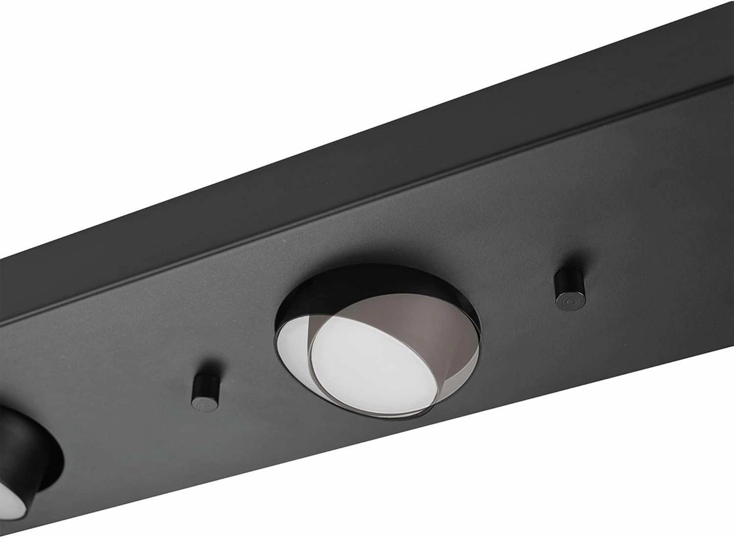 GLOBE Electric 59941 3-Light Integrated LED Track Lighting, Matte Black Modern Industrial Ceiling Light, Adjustable Pivoting Heads, 21 Watts, 1200 Lumens, 3000K, Dimmable