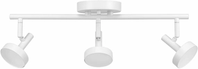 GLOBE Electric 64000008 19" 3-Light 22.5W LED Integrated Track Lighting Kit, Matte White, Dimmable, Pivoting Track Heads, Frosted Diffuser, 1200 Lumens, 2700 Kelvin, 90 CRI, Home Improvement