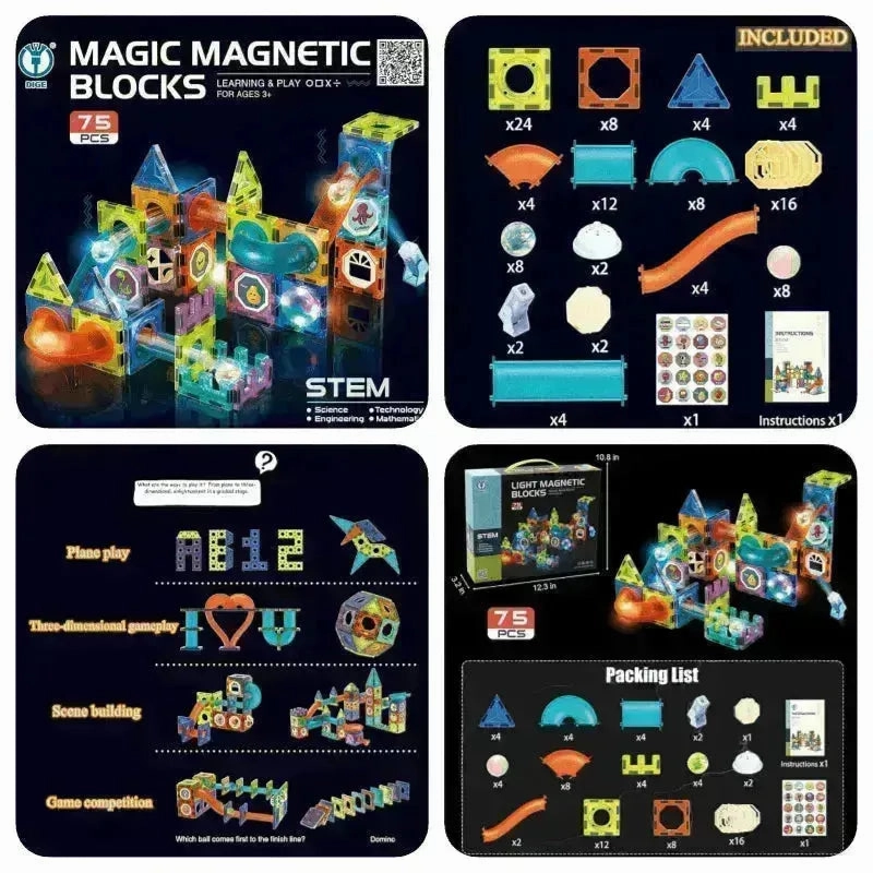 Glowing Magnetic Blocks