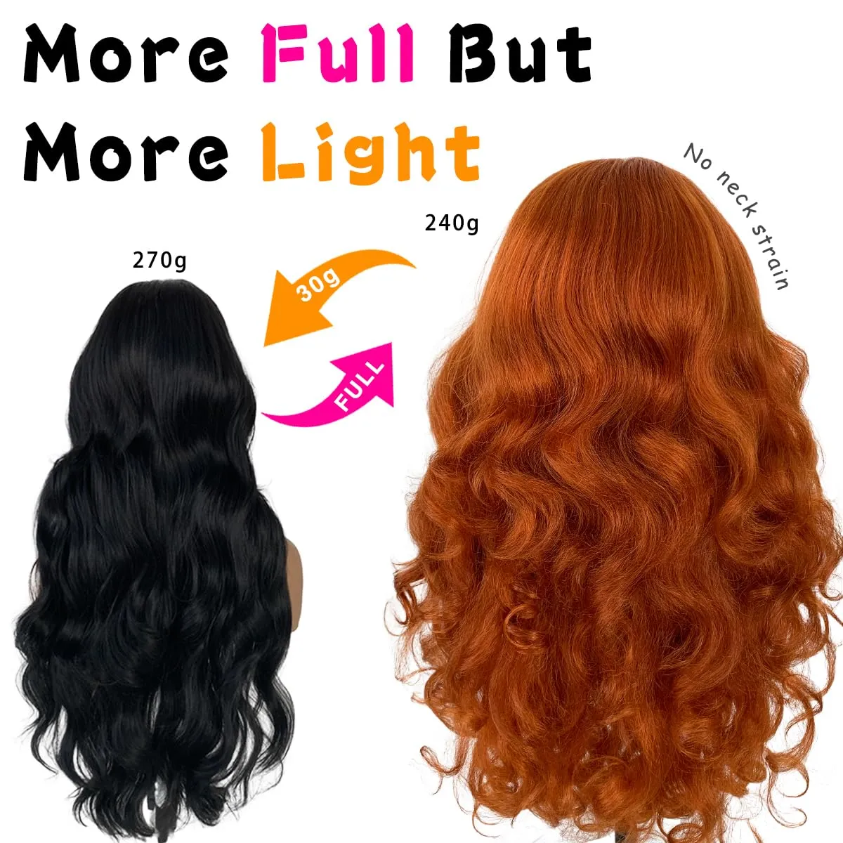 Glueless Lace Wig Pre-Plucked Ginger 13x6 Yaki Crazy Body Wave Wig Pre-Cut Synthetic Ginger Wear And Go Wig With Natural Hairline