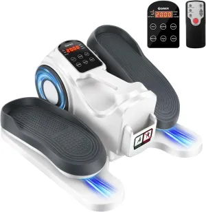 Gonex Under Desk Elliptical Exercise Machine, Leg Exerciser While Sitting for Seniors, 3-in-1 Mini Seated Pedal Exerciser as Seen on TV, 10 Resistance Levels, Manual/Auto Mode Mode for Home Office