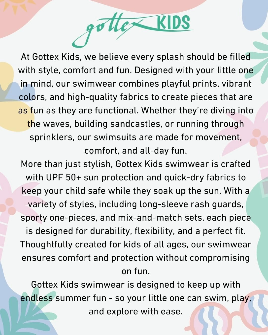 Gottex Kids Ruffle Love Scoop Neck One Piece Swimsuit Chlorine Fade Resistant and Built-in UPF UV 50  Protection