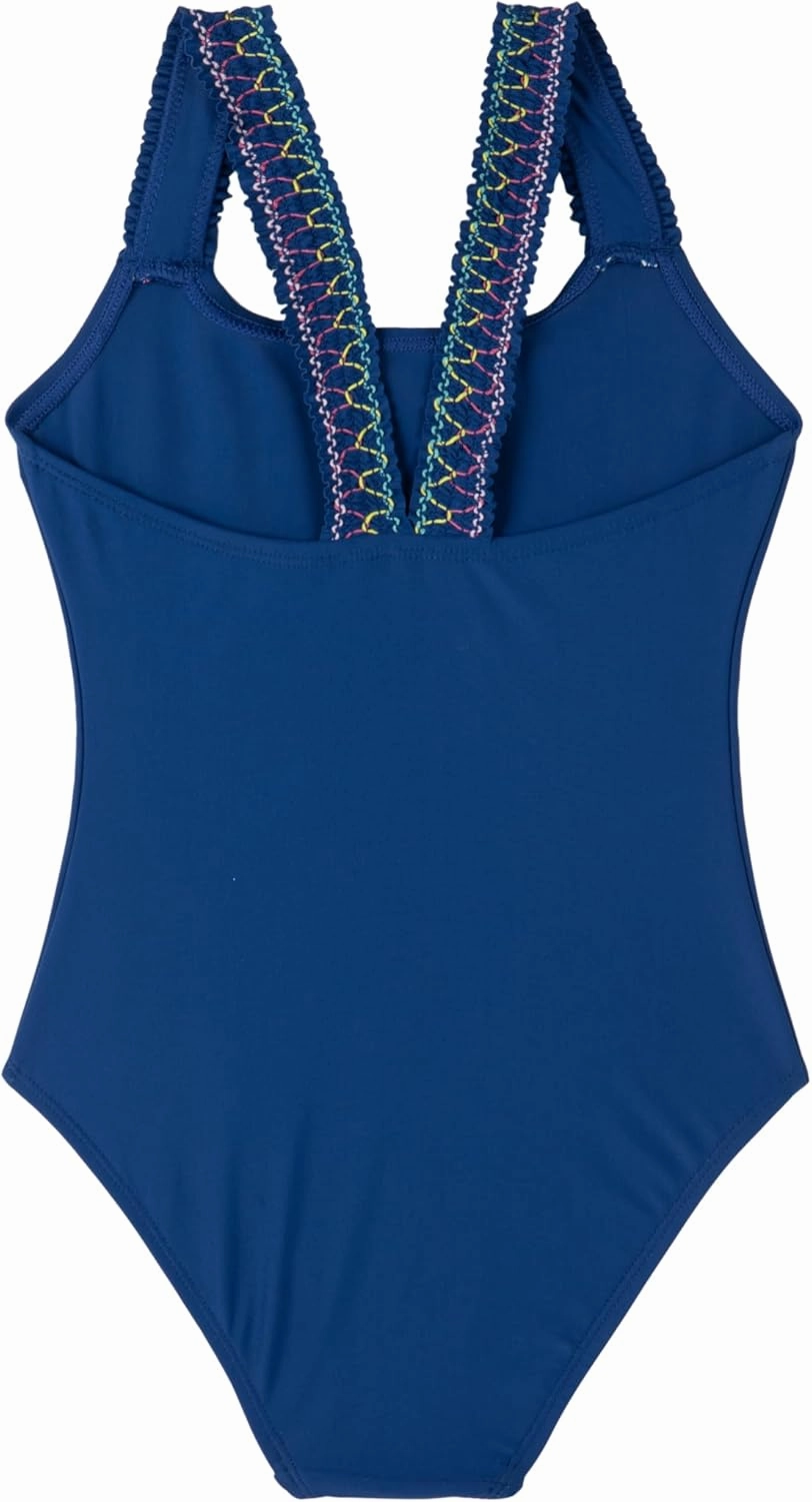 Gottex Kids Ruffle Love Scoop Neck One Piece Swimsuit Chlorine Fade Resistant and Built-in UPF UV 50  Protection