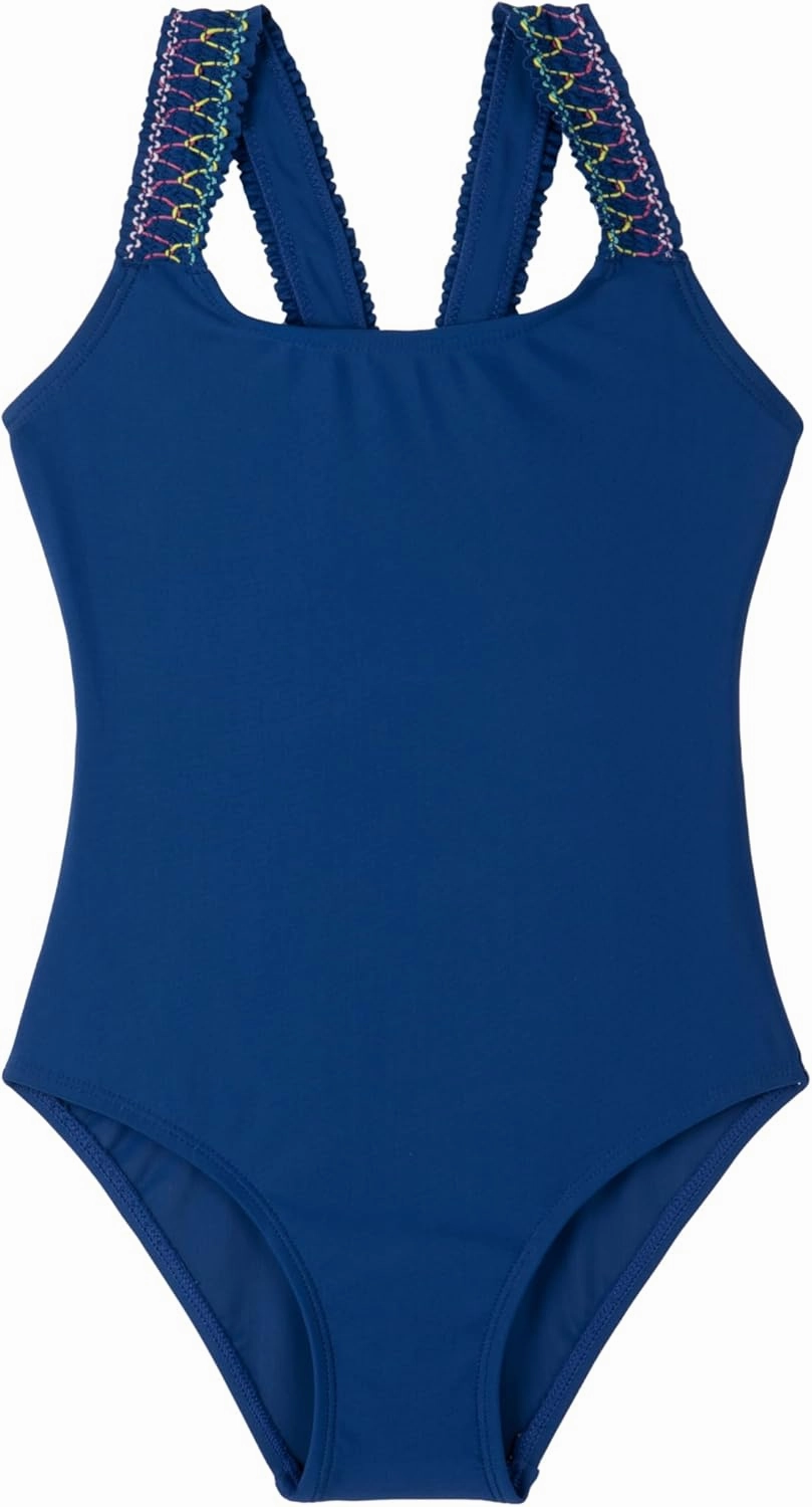 Gottex Kids Ruffle Love Scoop Neck One Piece Swimsuit Chlorine Fade Resistant and Built-in UPF UV 50  Protection