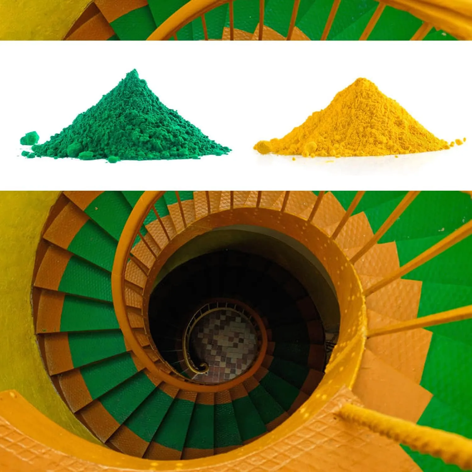 Green Iron Oxide,Green Iron Oxide Mineral Pigment,Pigments for Artistic and Decorative Painting, Concrete, Clay, Lime, Plaster, Masonry and Paint Products(100g/Bag)