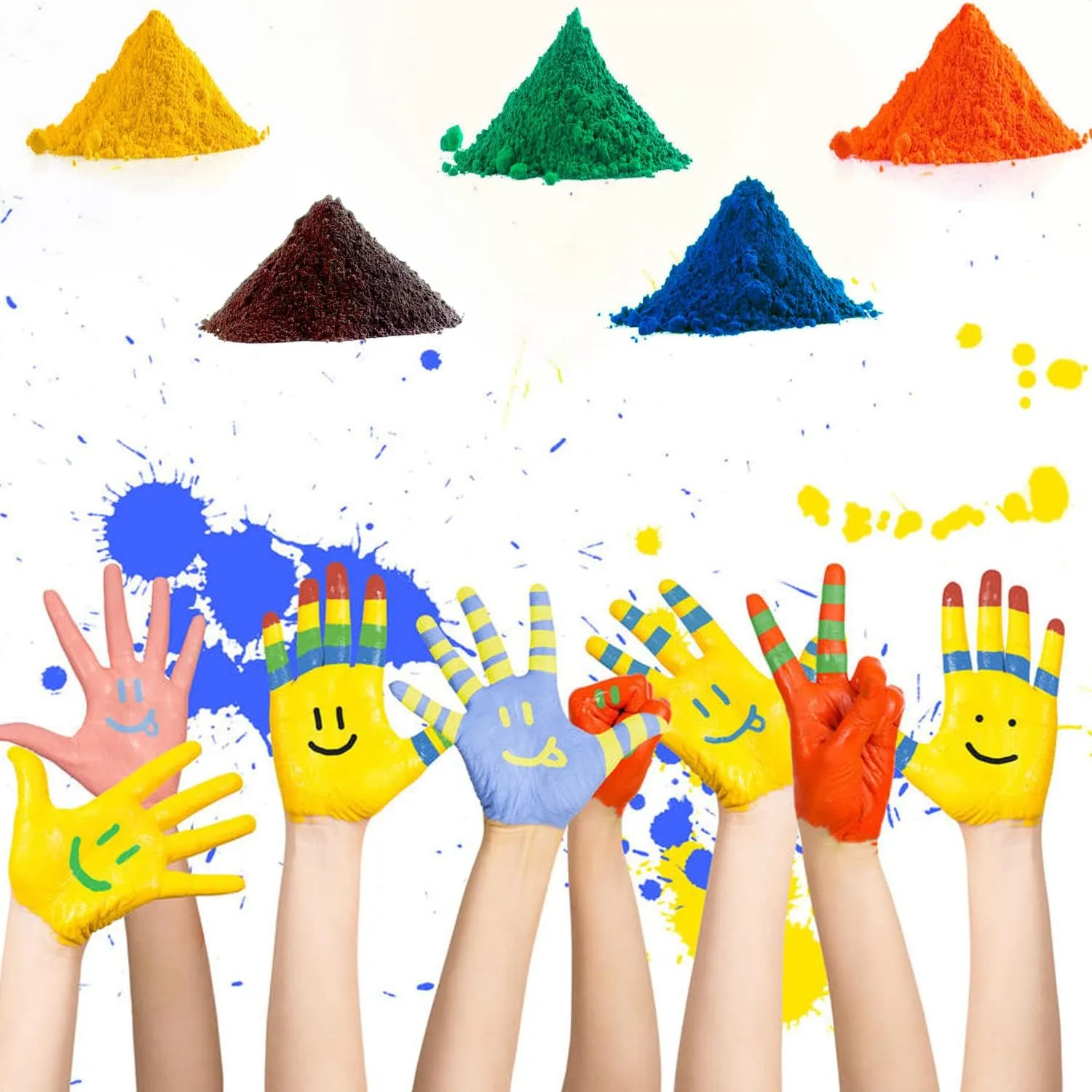 Green Iron Oxide,Green Iron Oxide Mineral Pigment,Pigments for Artistic and Decorative Painting, Concrete, Clay, Lime, Plaster, Masonry and Paint Products(100g/Bag)