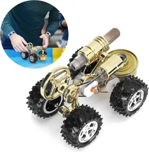Gugxiom Hot Air Stirling Engine Kit - Car Engineer Generator Model Science Experiment Physical Toy - Educational for Teenagers and Adults Learning