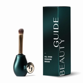 GUIDE Beauty All-Over Eye Shadow Brush, Ergonomic Handle & Paddle-Shaped Brush to Seamlessly Apply & Blend Eyeshadow, Patented Easy Grip GUIDE Ring, 1 pc
