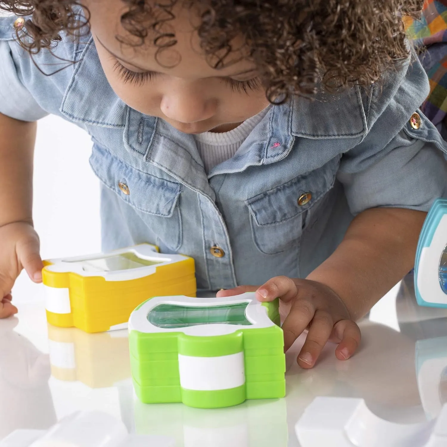 Guidecraft Grippies Waves - 20 Piece Set: STEM Magnetic Building Set for Toddlers, Kids Learning and Educational Toys