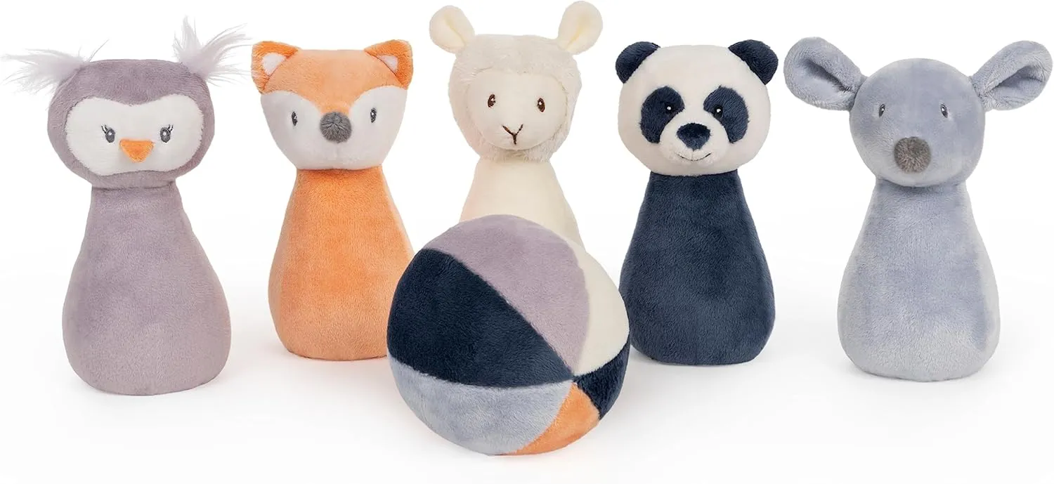 GUND Baby Baby Toothpick My First Bowling Set Plush Stuffed Animal Set of 6, 6 in