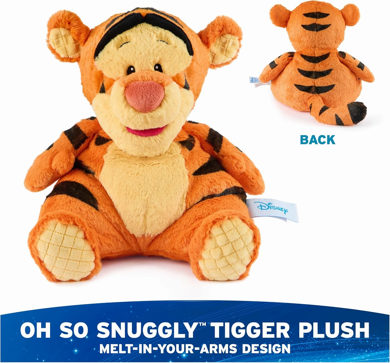 GUND Disney Official Tigger Oh So Snuggly Plush, Winnie The Pooh, Tigger Tiger Stuffed Animal for Ages 1 and Up, Orange, 12.5”