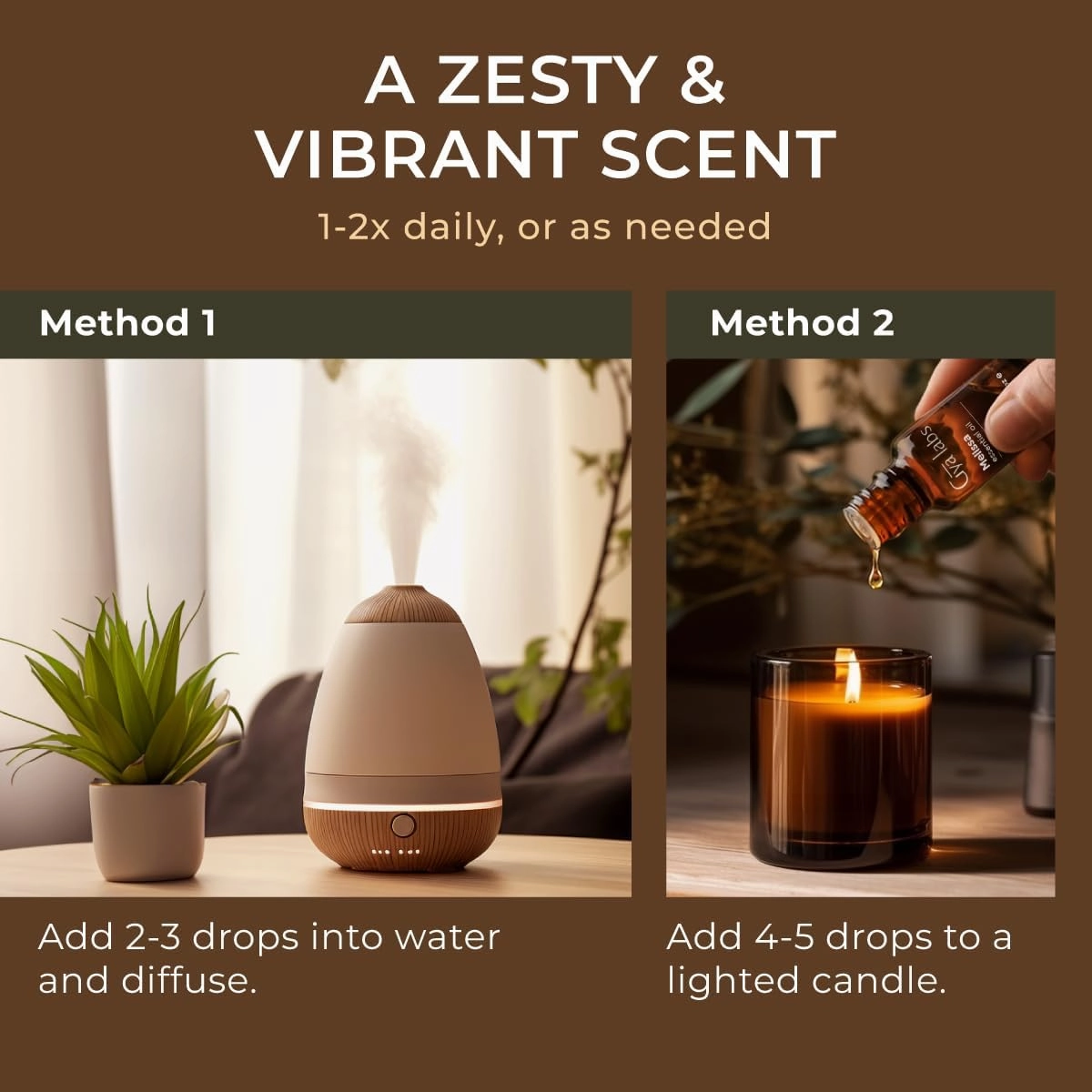 Gya Labs Melissa Essential Oil for Diffuser - 0.34 Fl Oz - 100% Pure Natural Melissa Oil for Skin, DIY Aromatherapy & Candle Making - Sweet & Herbaceous Scent