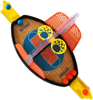HANABASS Basketball Court Game for Boys and Girls Basketball Hoop for Indoor Play