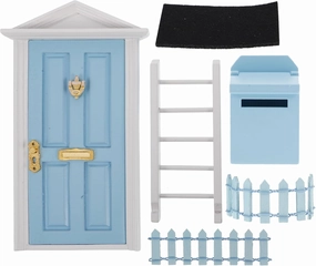 HANABASS 1 Set Scale Elf Door Kit for DIY Fairy Garden Decoration Beautifully Detailed Wooden Design for Imaginative Play and Charming Dollhouse Environments