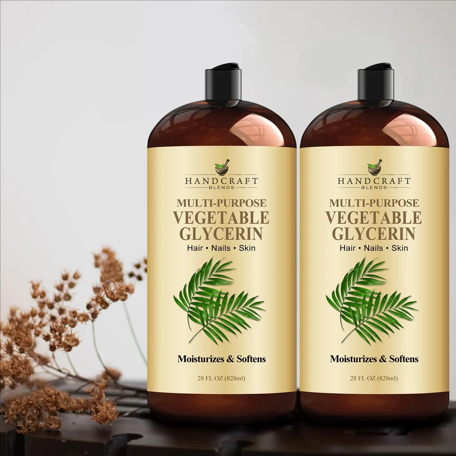 Handcraft Blends Vegetable Glycerin/Glycerine - for DIY Blends 28 Fl Oz - 100% Pure and Natural - Premium Grade Oil for Skin and Hair - Hair and Body - Massage
